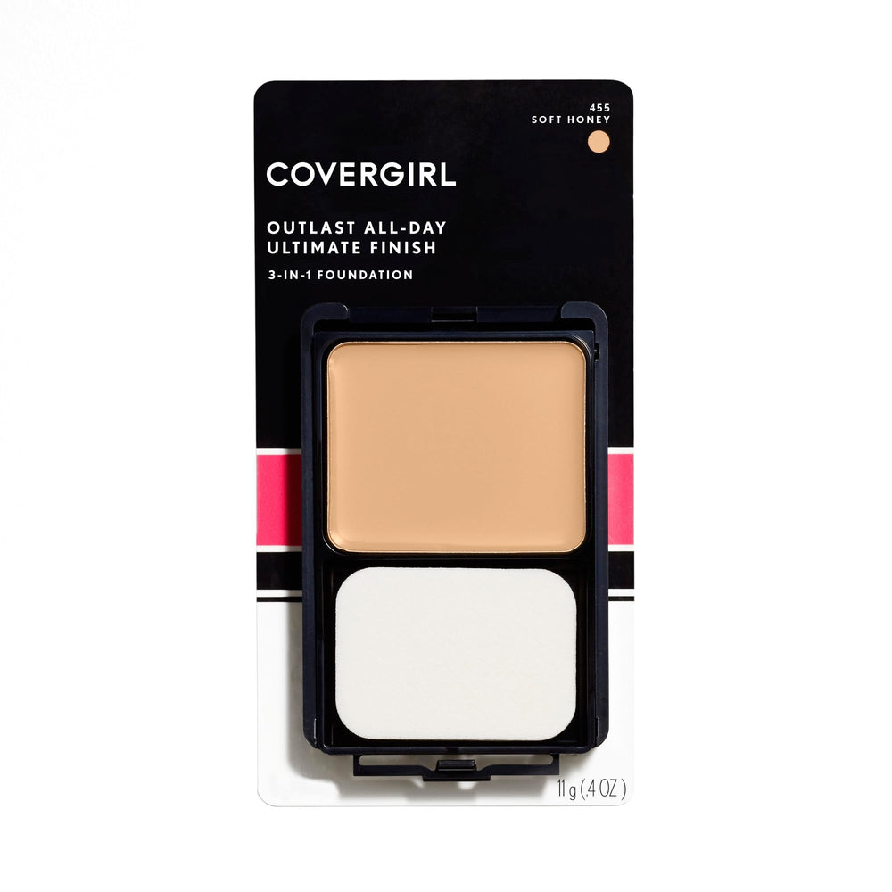 COVERGIRL compact front view showing sleek packaging and shade