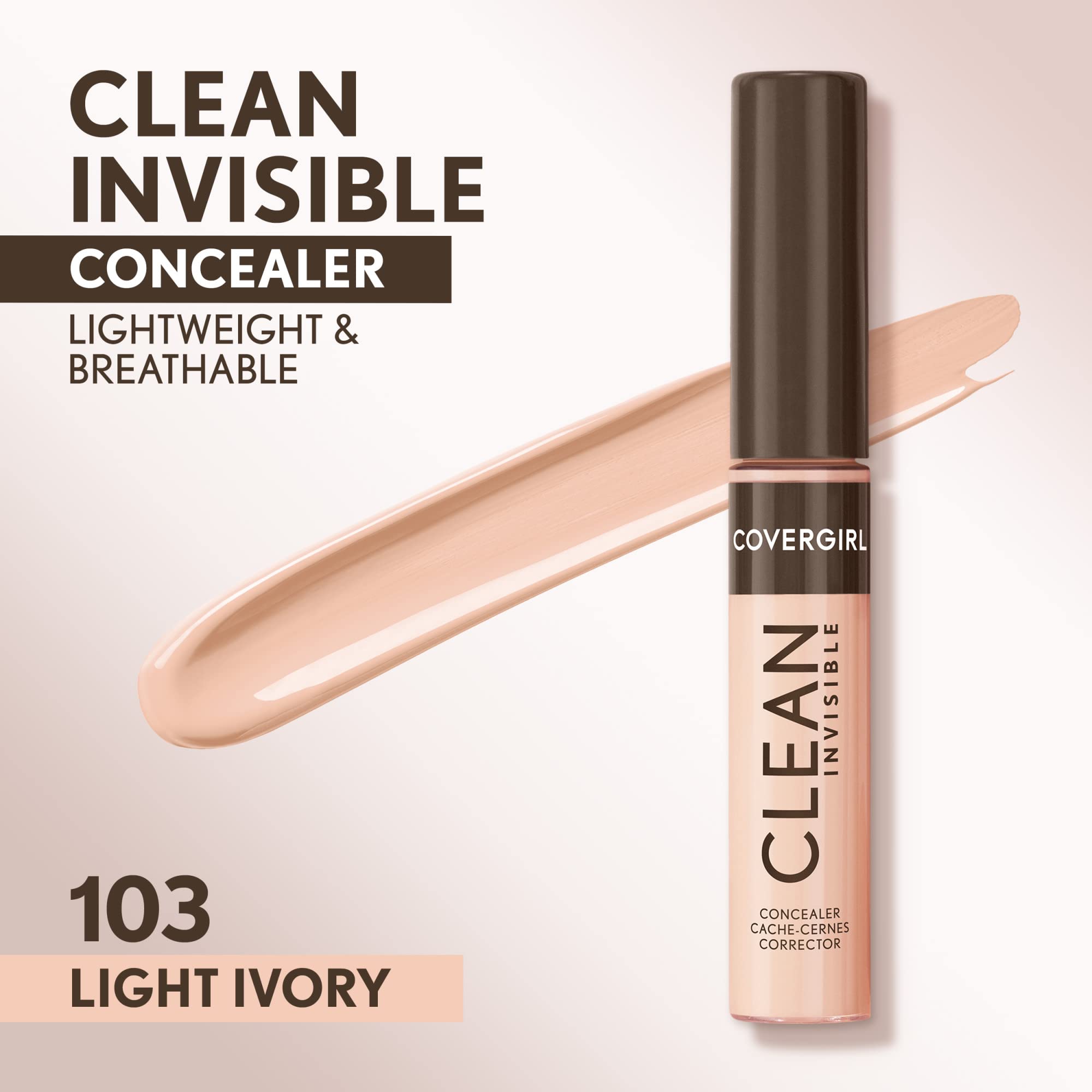 COVERGIRL doe-foot applicator close-up delivering precise application and easy blending