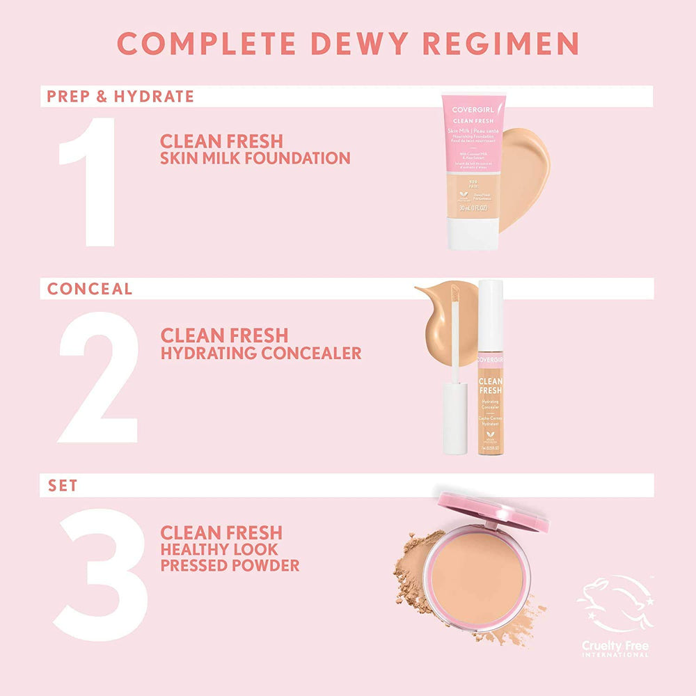 COVERGIRL in-use lifestyle shot showing natural glowing result