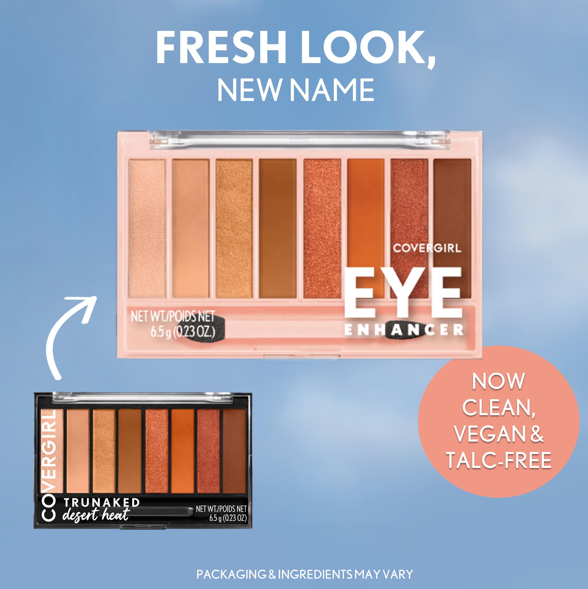 COVERGIRL Desert Heat swatches on skin demonstrating bold payoff and blendability