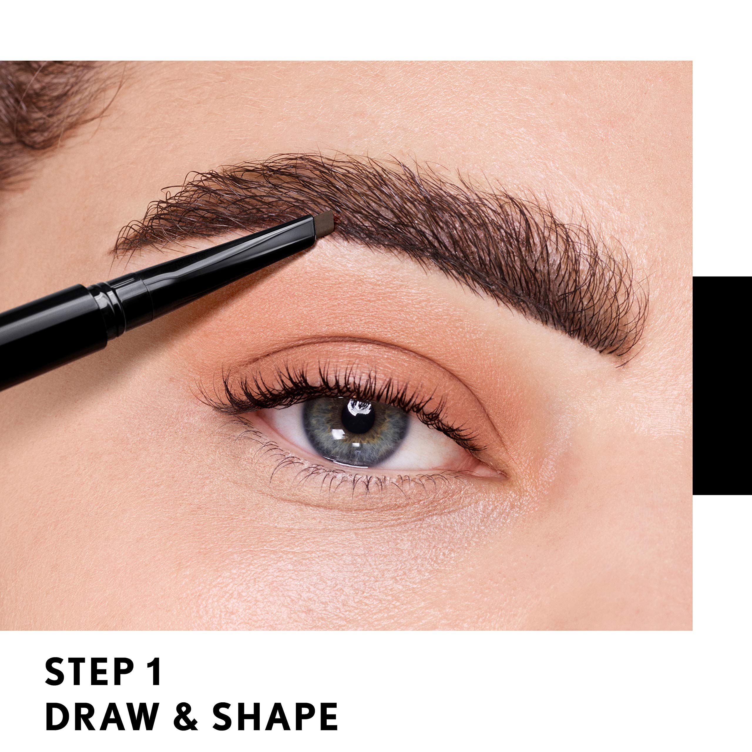 COVERGIRL before and after brows demonstrating natural definition benefit