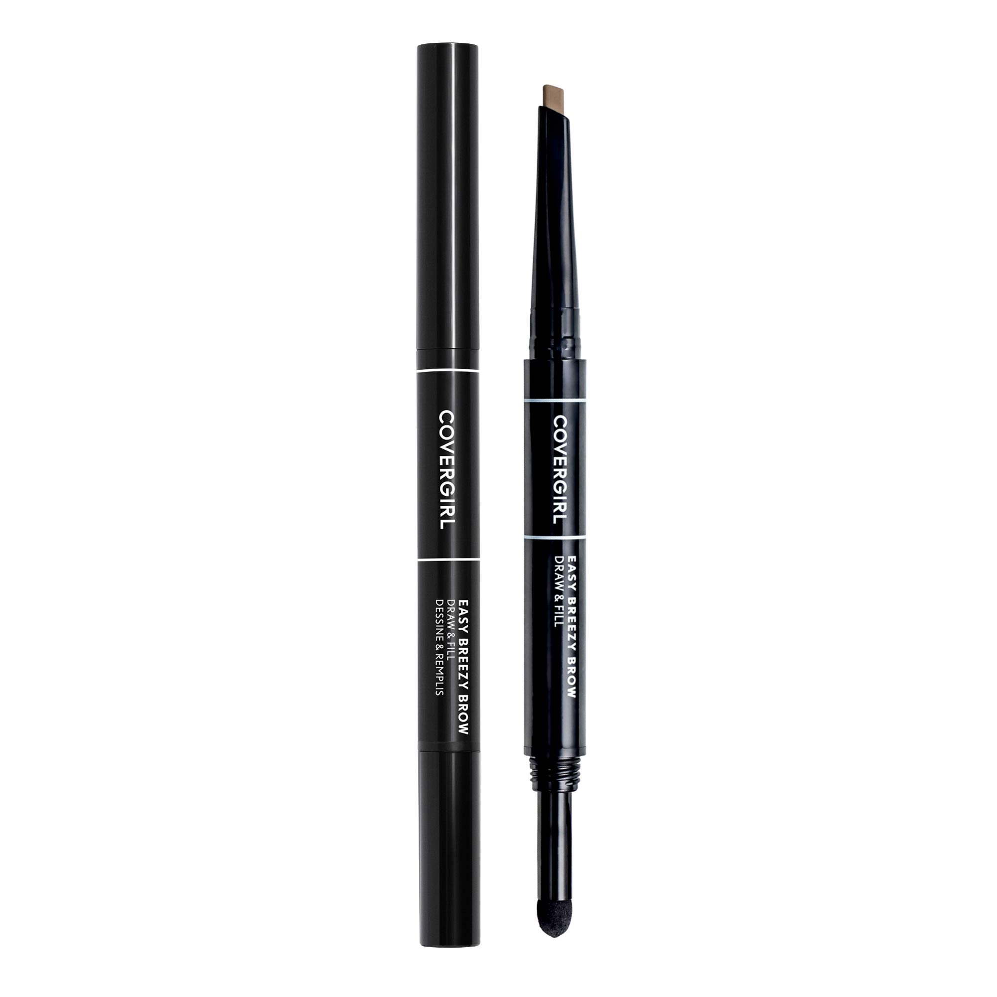 COVERGIRL product front packaging showing full brow tool and branding benefits