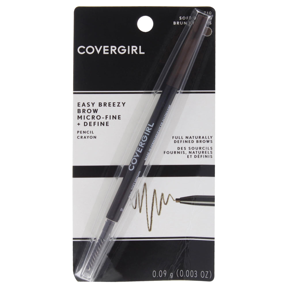 COVERGIRL pencil front view showing slim retractable tip for precise shaping
