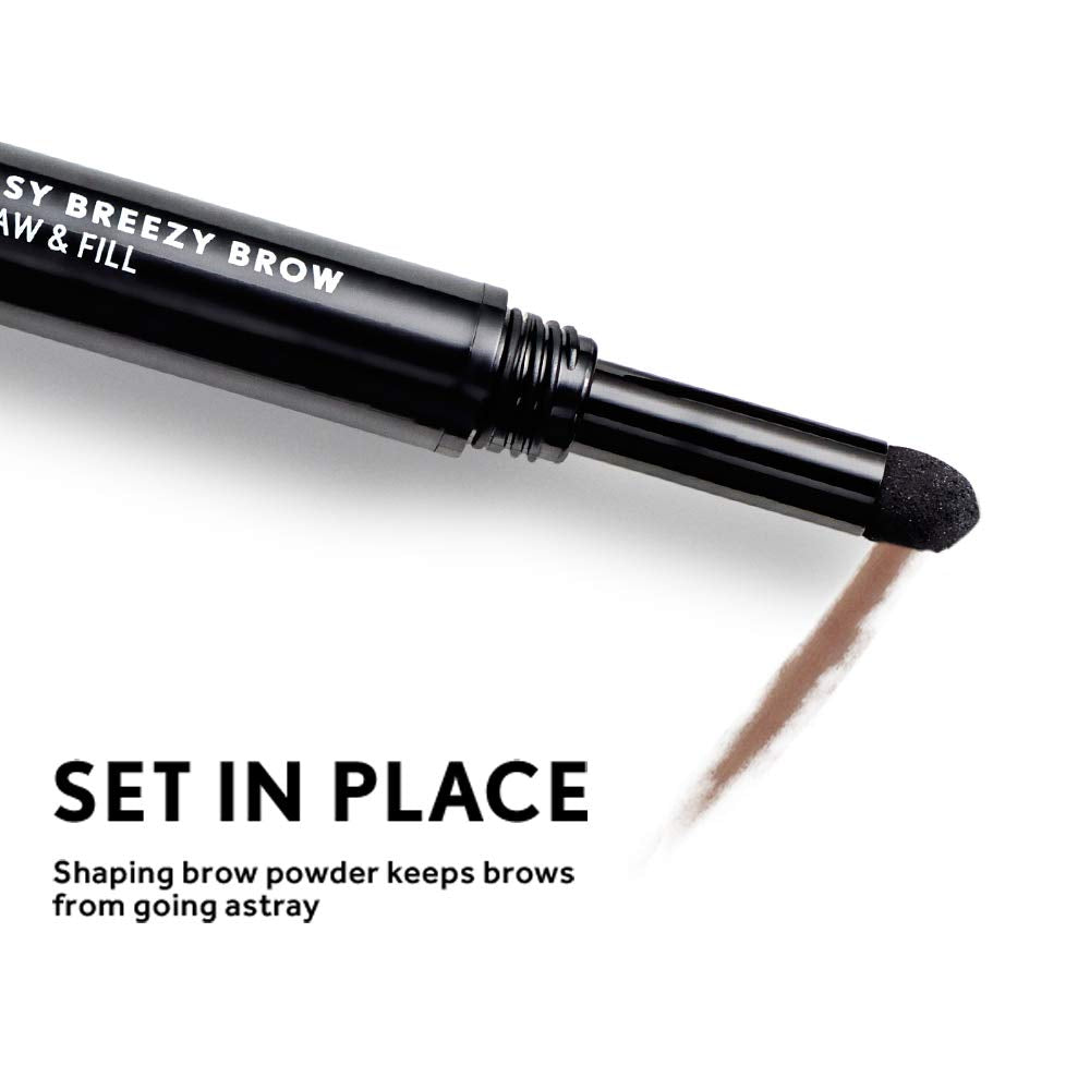 COVERGIRL shaping powder pan view illustrating set and hold without stiffness