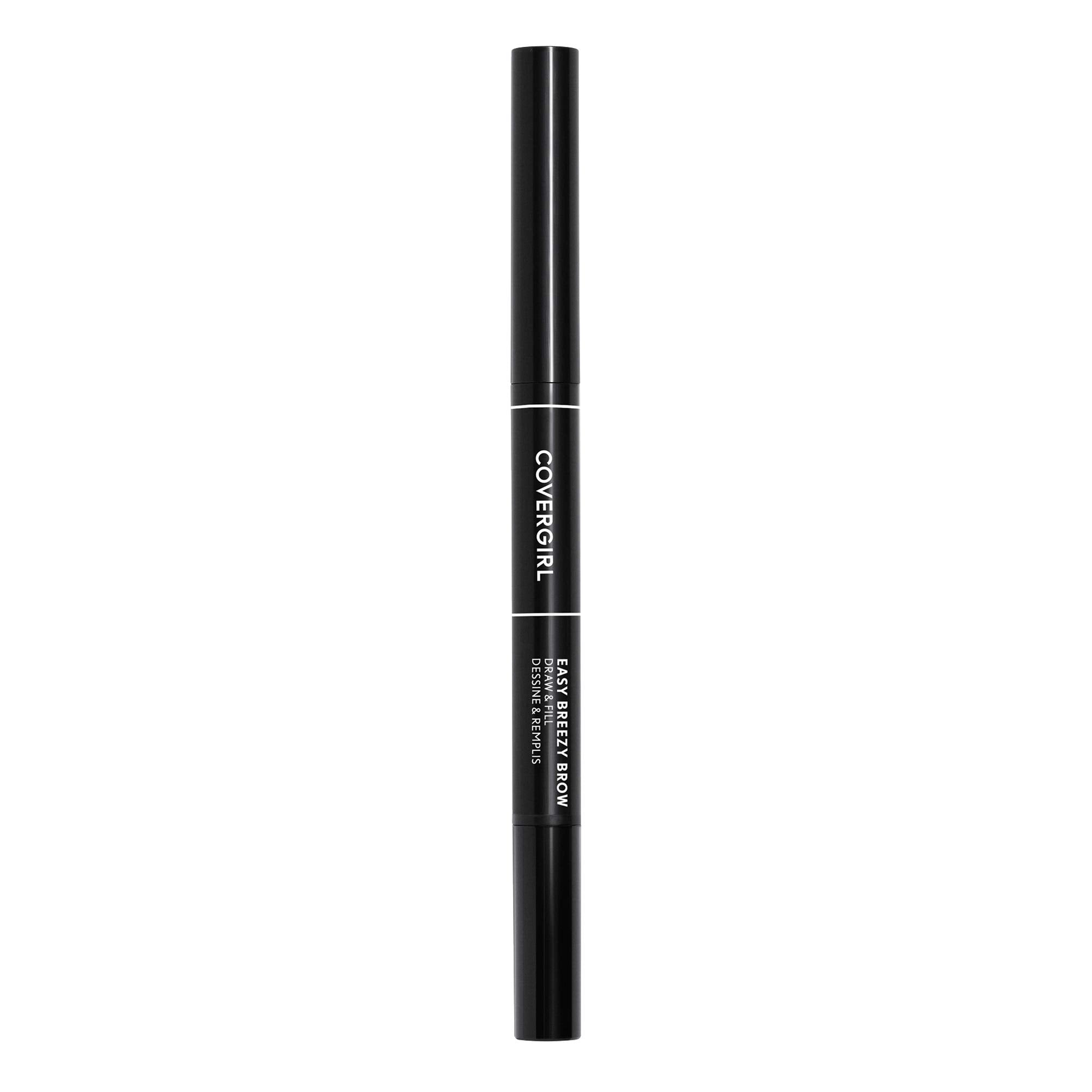 COVERGIRL slanted pencil closeup demonstrating precise hairlike strokes for definition