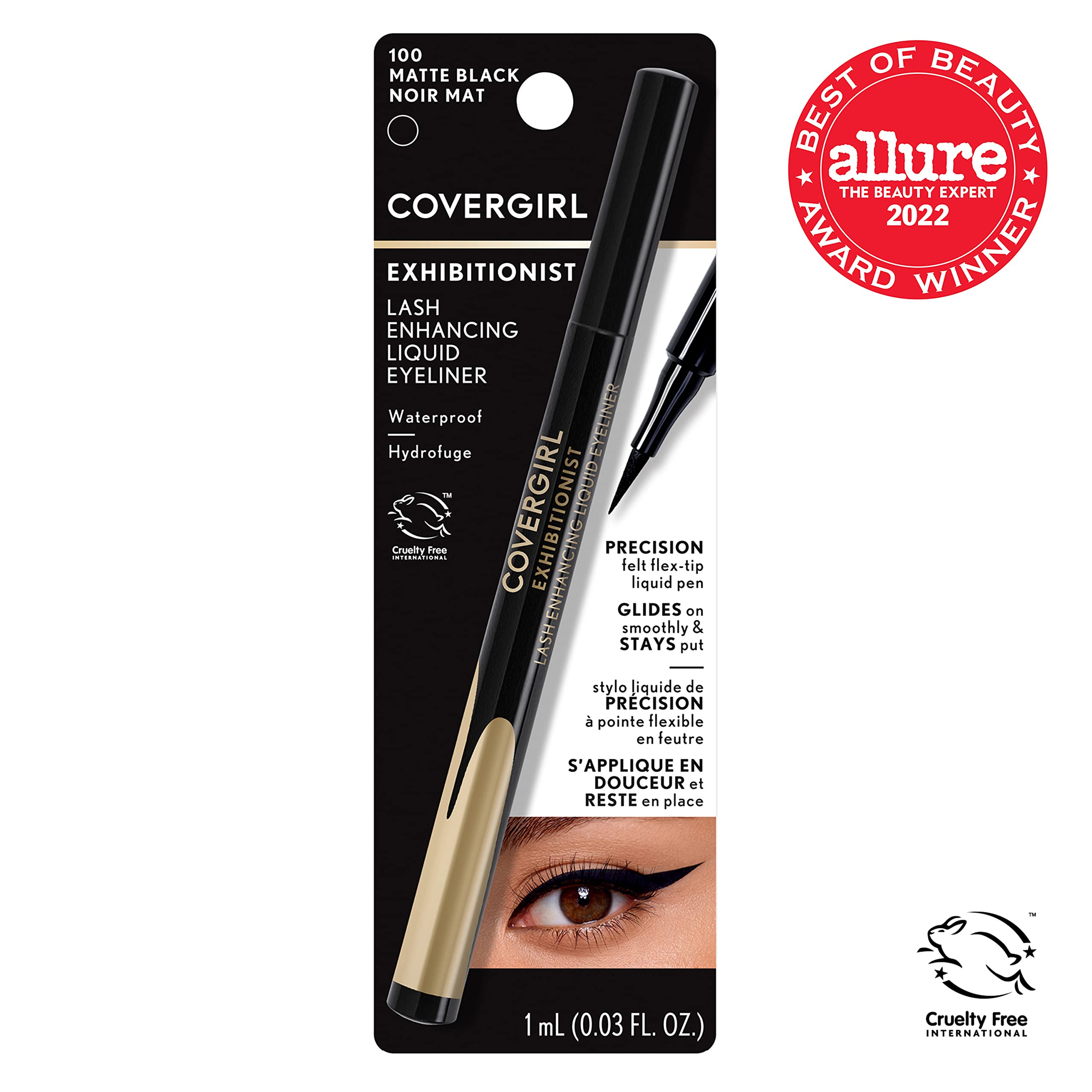 COVERGIRL closeup of the flex-tip applicator showing smooth glide and control
