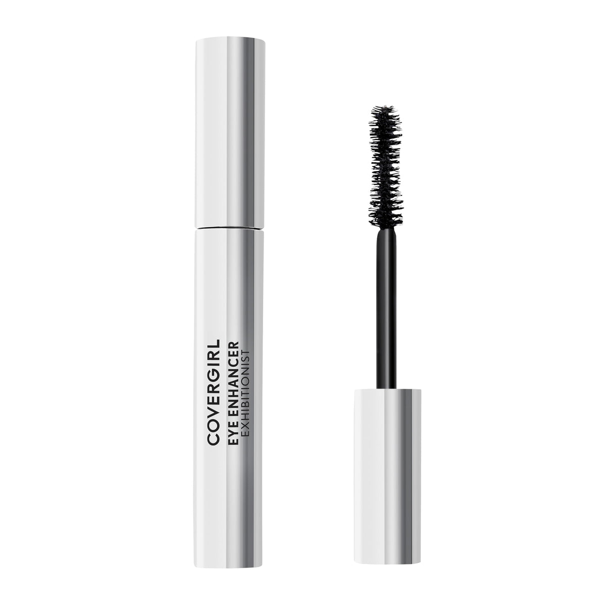 COVERGIRL Exhibitionist mascara front packaging showing sleek tube and shade