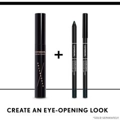 COVERGIRL pencil beside ruler to show compact size and travel-friendly benefit