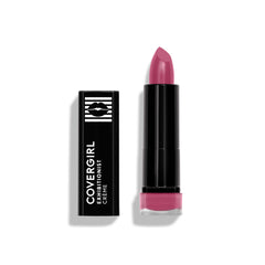 COVERGIRL lipstick front view shows vibrant Raspberry Chic color and easy-application benefit