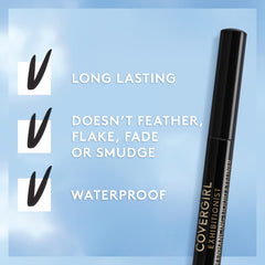 COVERGIRL pen next to ruler indicating compact size for travel convenience