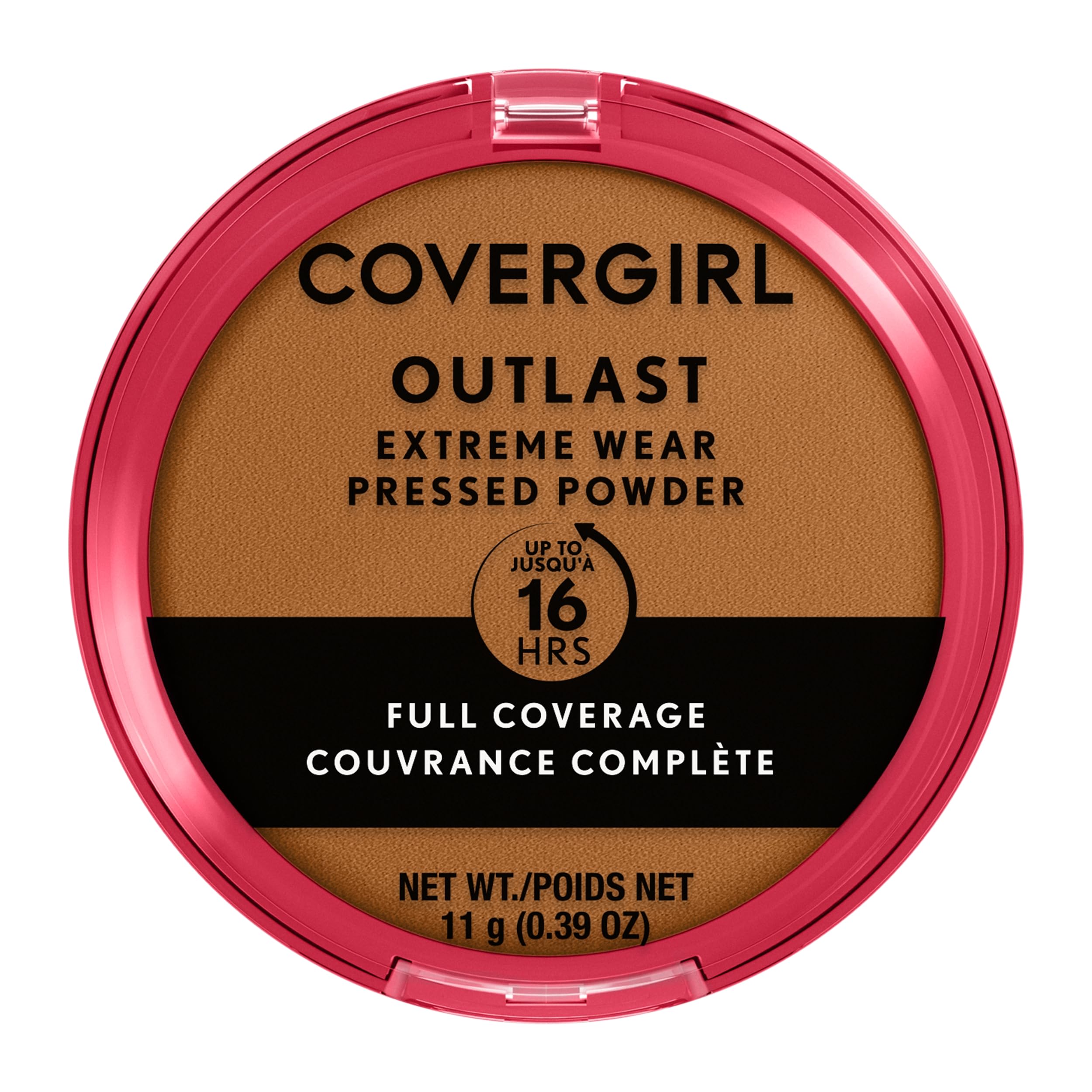 COVERGIRL compact front view showing sleek logo and convenient design benefit portability