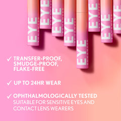 COVERGIRL before and after lashes showing lifted, fanned-out effect and visible volume