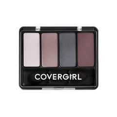 COVERGIRL front packaging showing four coordinated shades and compact case for easy travel