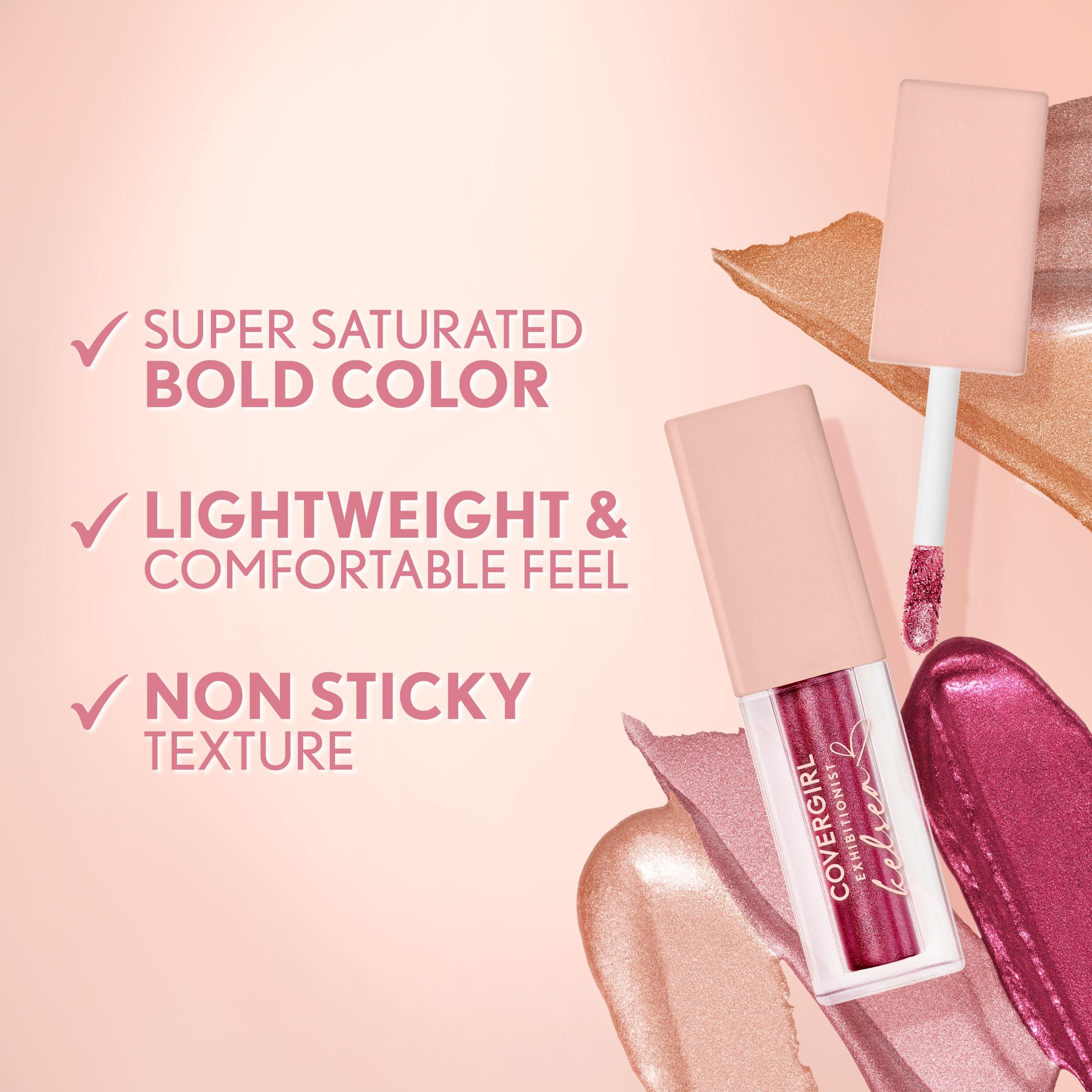 COVERGIRL eye makeup in use demonstrating lasting sparkle and event-ready glam