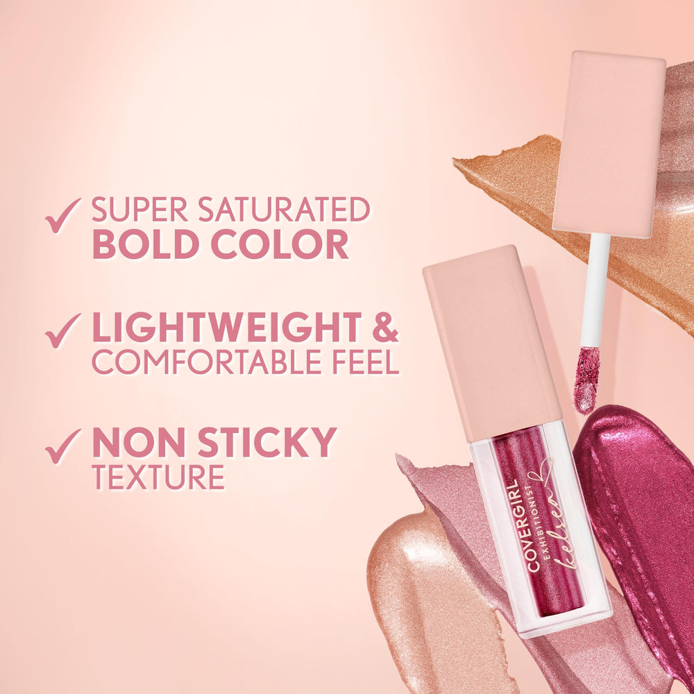 COVERGIRL eye makeup in use demonstrating lasting sparkle and event-ready glam