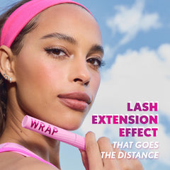 COVERGIRL on model wearing espresso energy delivering natural defined lashes benefit