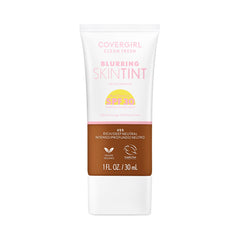 COVERGIRL front bottle of skin tint showing shade 455 Rich/Deep Neutral for easy identification