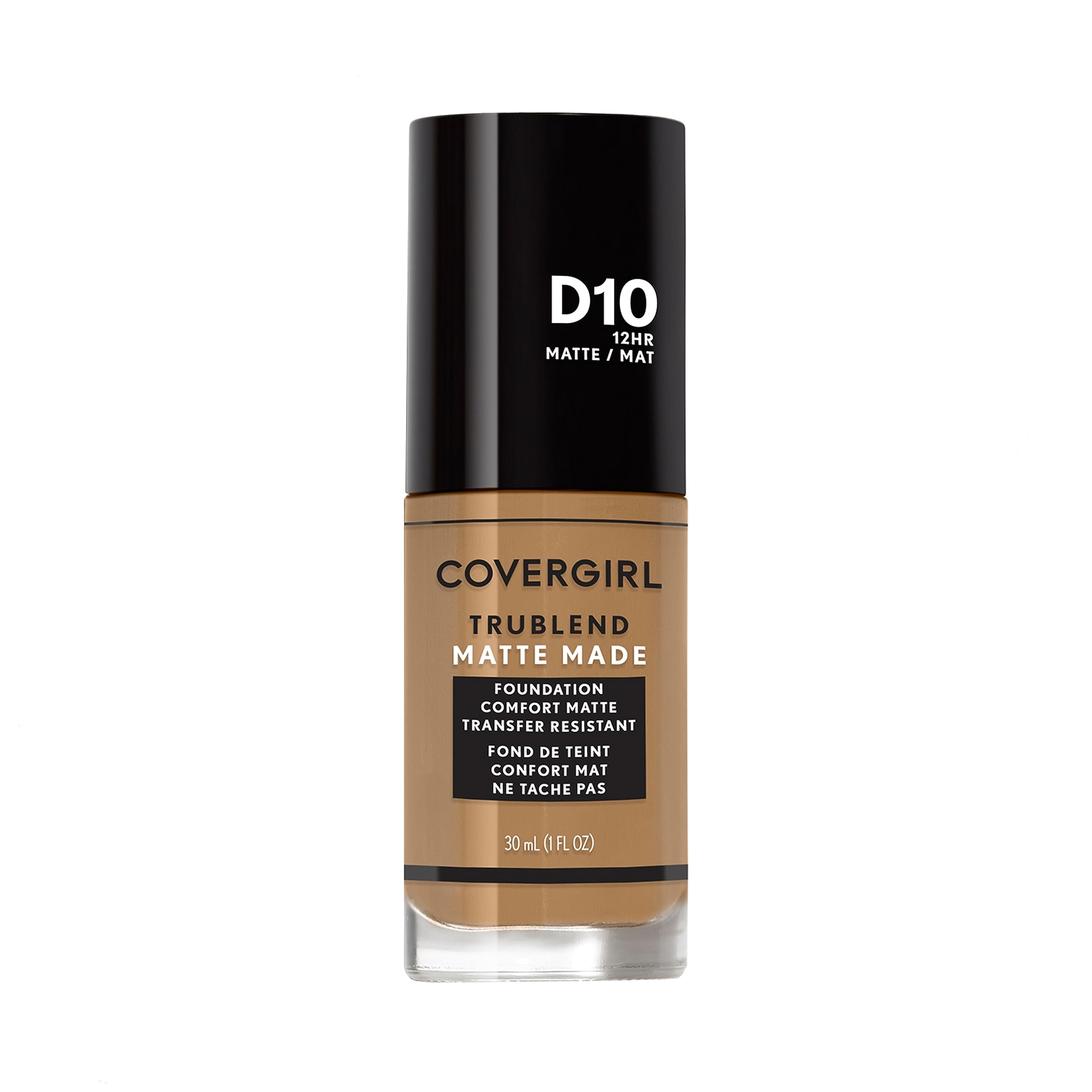 COVERGIRL front packaging showing bottle and shade label, easy shade identification