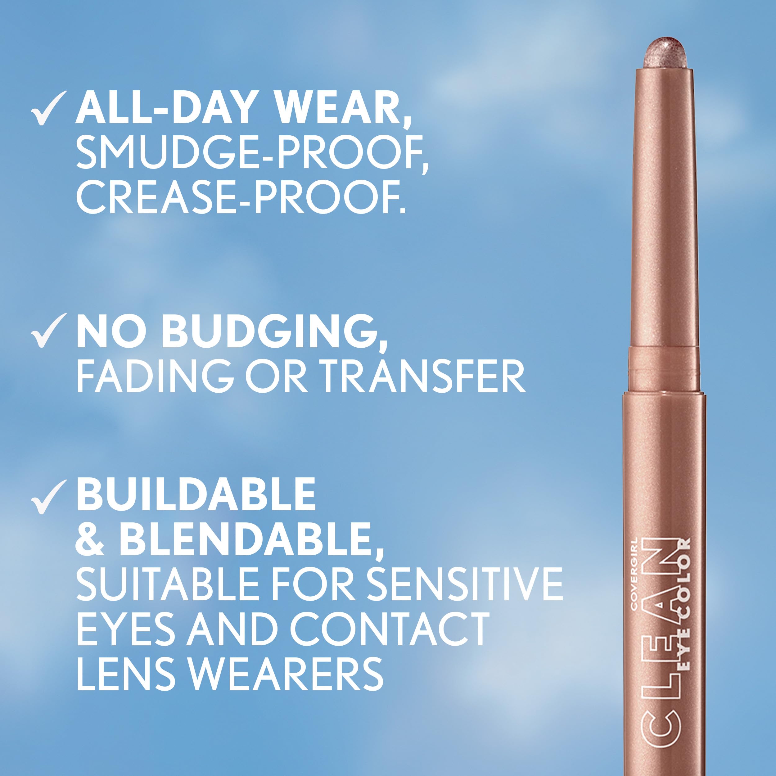 CoverGirl lower lashline detail with stick used for subtle definition benefit