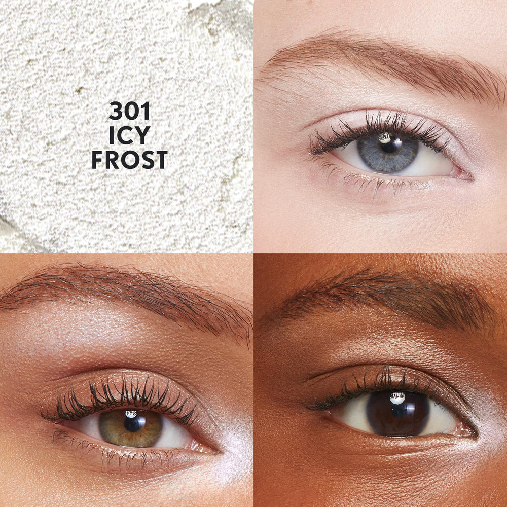 COVERGIRL Icy Frost swatch on skin showing creamy shimmer and blendable finish