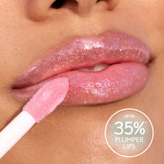 CoverGirl gloss inside a purse in lifestyle scene showing everyday-ready convenience benefit