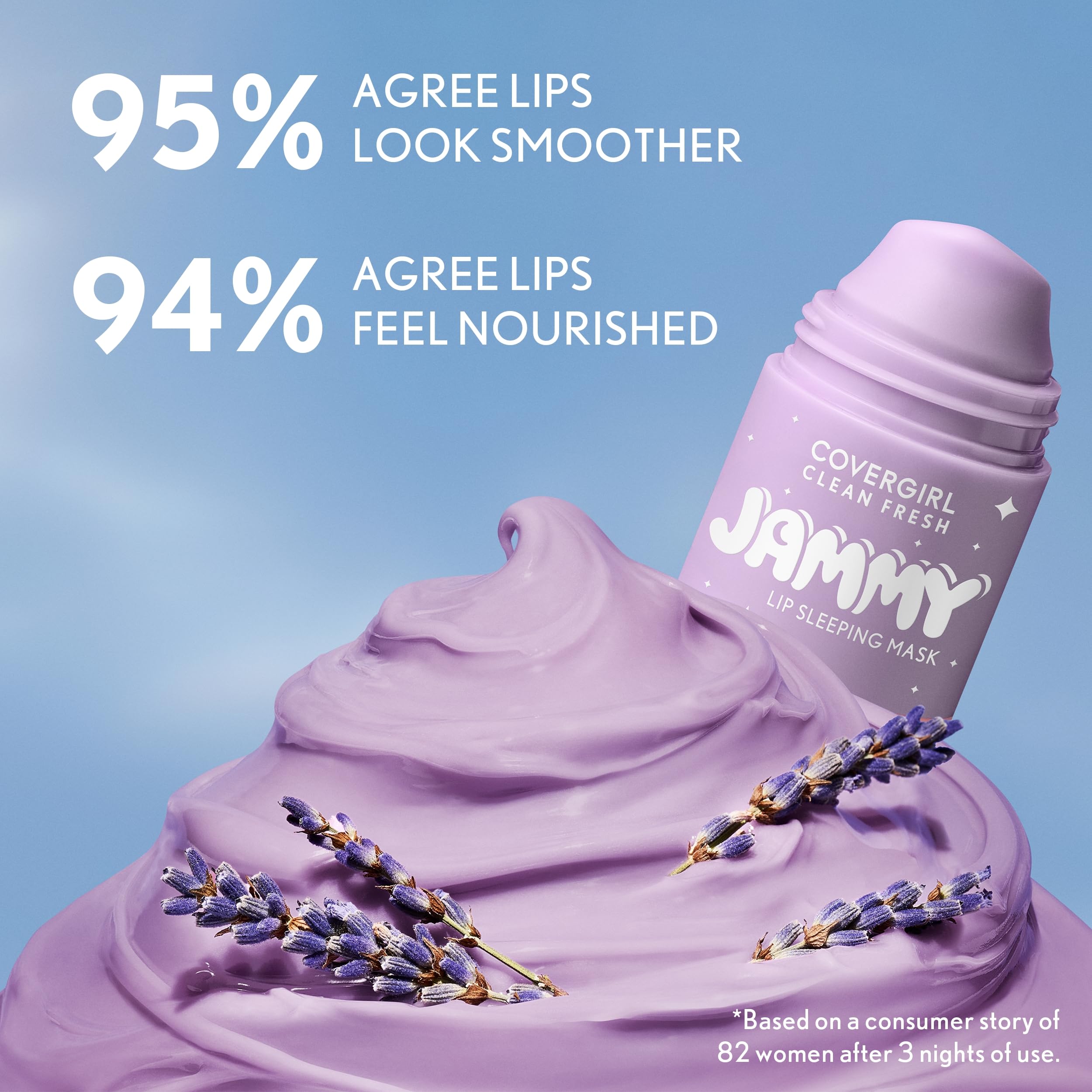 COVERGIRL sheer tint applied on lips showing natural-looking hydration benefit