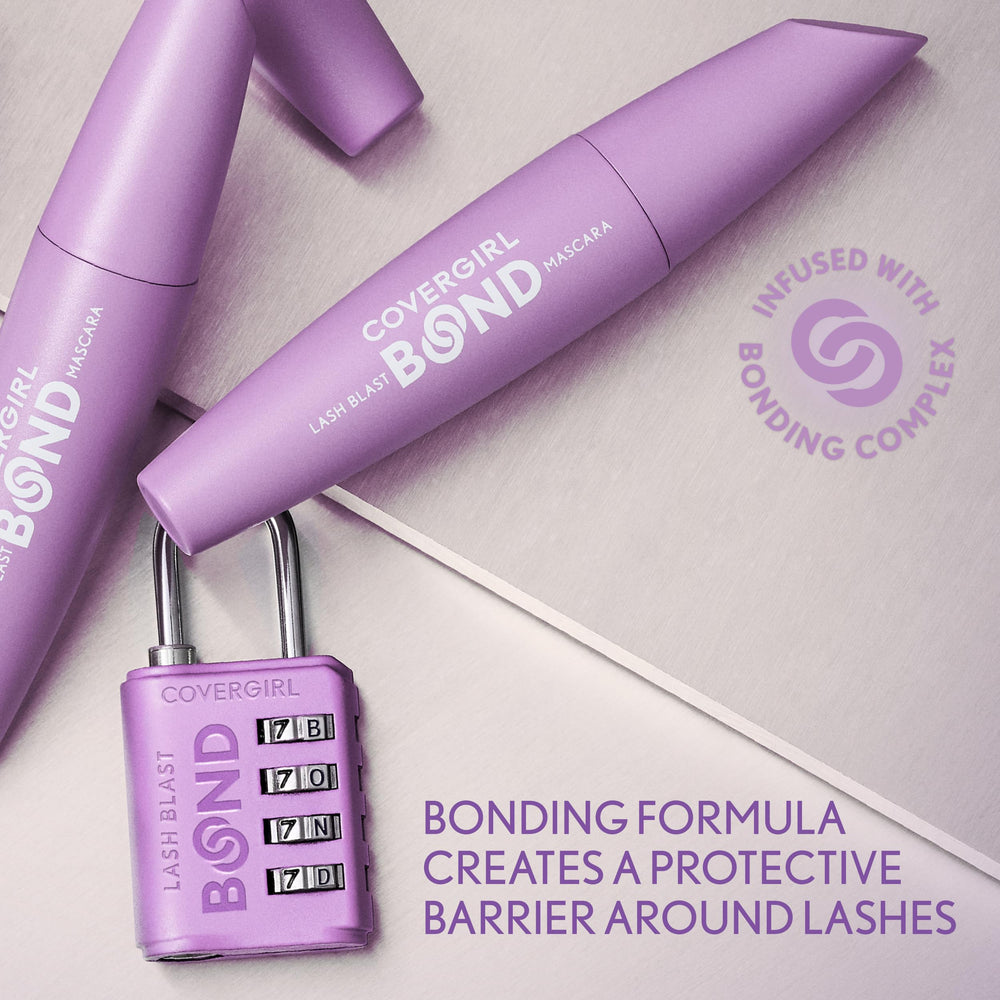 COVERGIRL before and after lashes showing visible volume benefit: fuller, fanned-out look