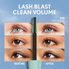 COVERGIRL before and after lashes comparison showing visible thickness benefit