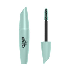 COVERGIRL front packaging of Lash Blast Clean Mascara showing shade and benefits