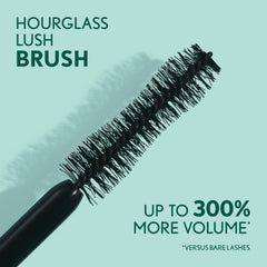 COVERGIRL Lash Blast Cleantopia texture swipe displaying plant-fiber formula for buildable volume