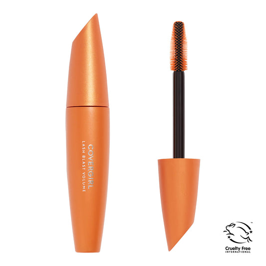 COVERGIRL mascara wand close-up showing bristles for even coating and no clumps