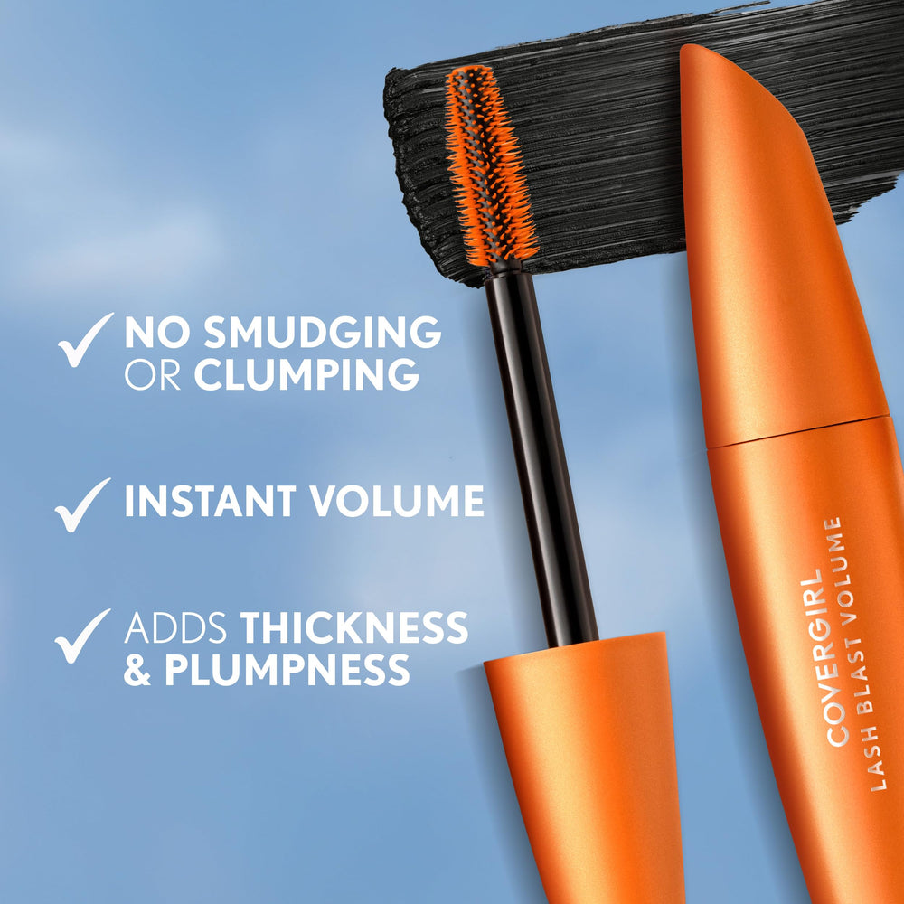 COVERGIRL Lash Blast held in hand to show size and portability benefit