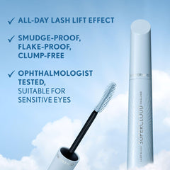CoverGirl before and after lashes showing visible length and separation