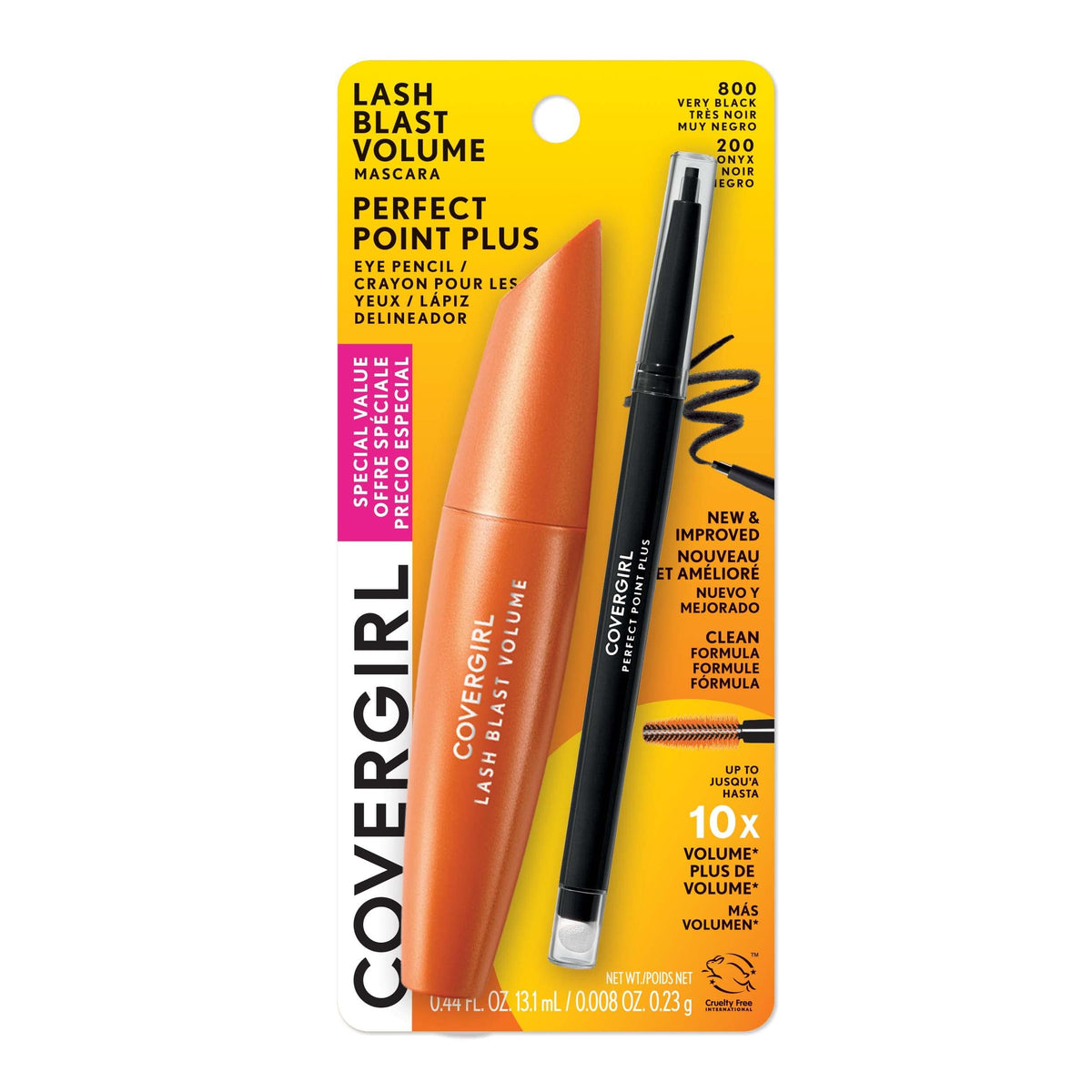 COVERGIRL front packaging showing twin pack and easy selection benefit