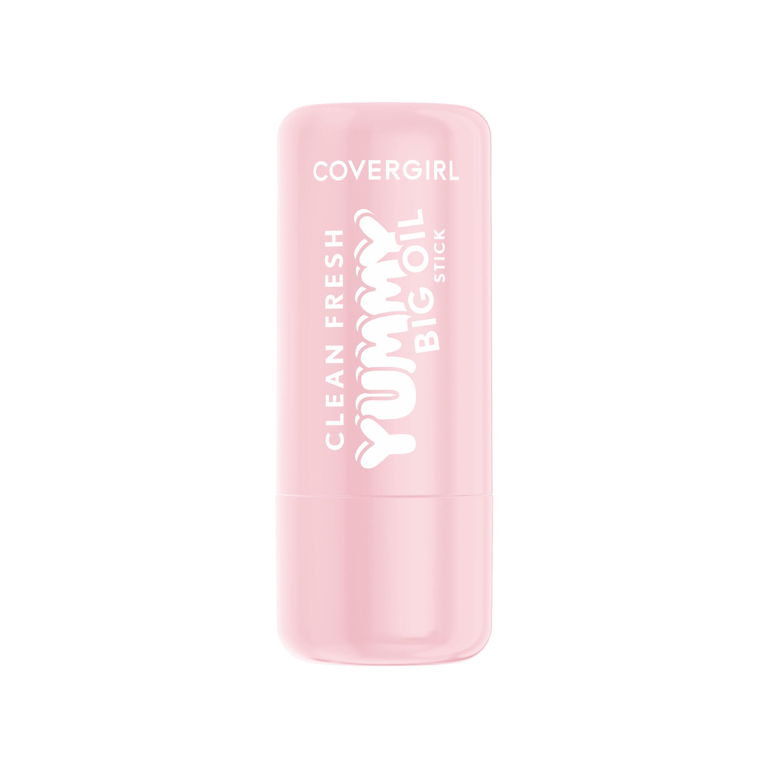 COVERGIRL product flatlay near coconut water emphasizing fresh fruity scent