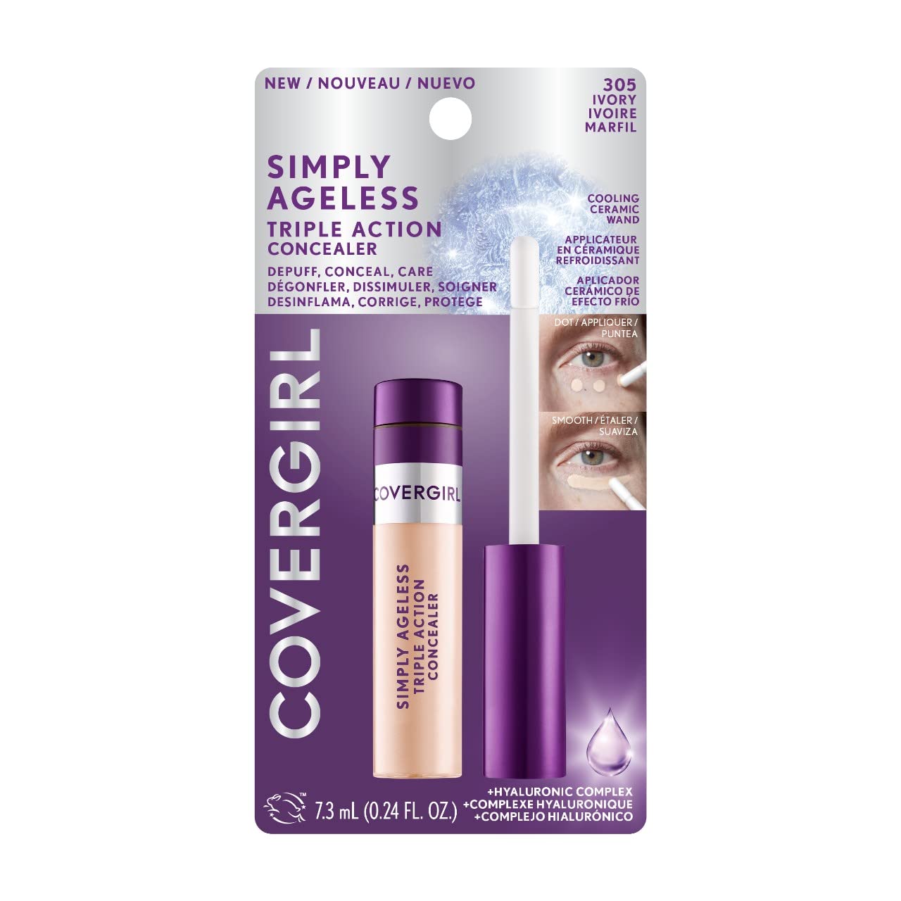 COVERGIRL concealer in a makeup bag for on-the-go touch-ups