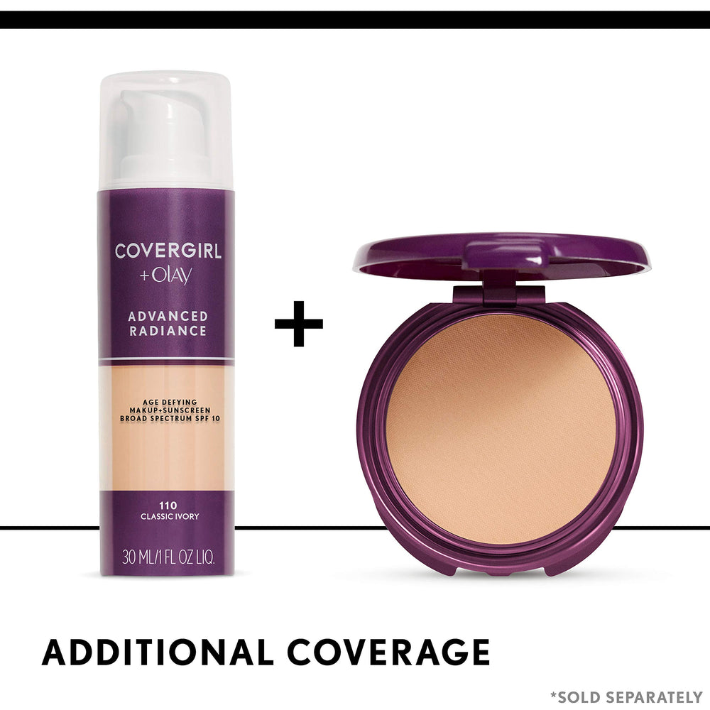 COVERGIRL foundation inside a makeup bag ready for on-the-go radiant touch-ups