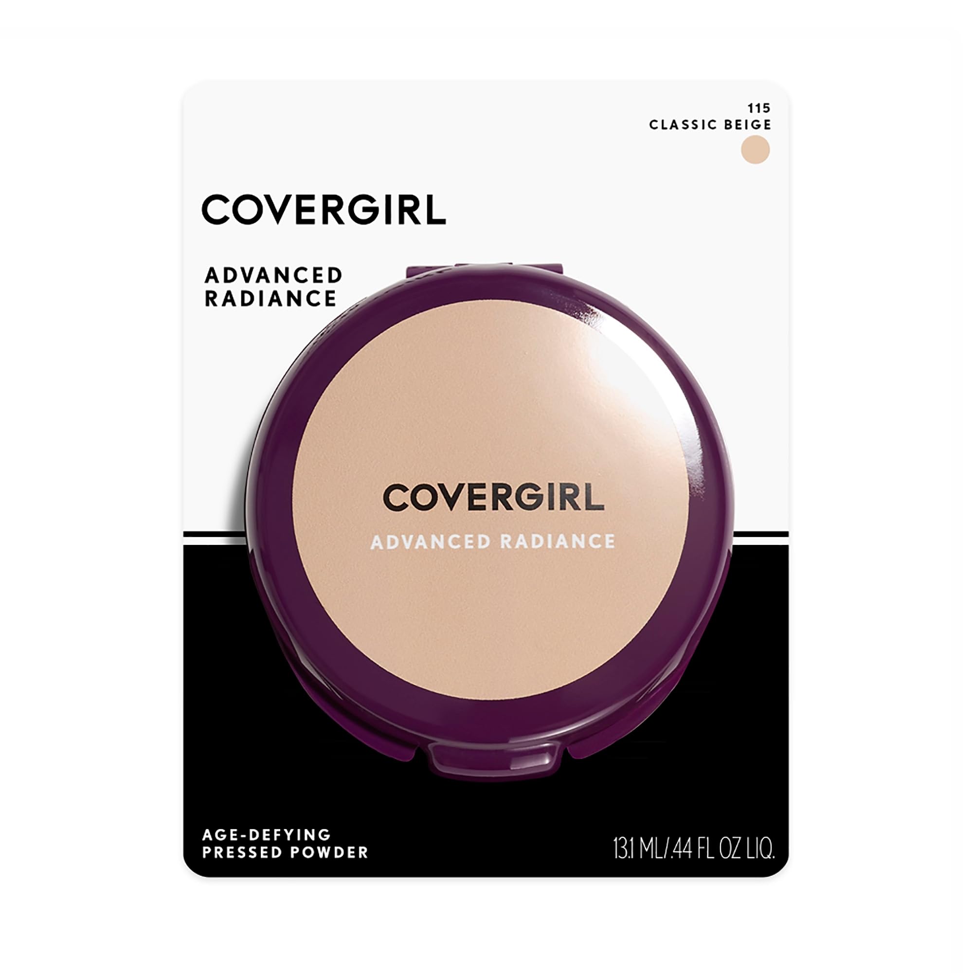 COVERGIRL powder in mirror setting showing soft radiant finish and everyday use benefit