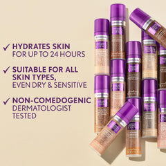 COVERGIRL lifestyle shot in natural light showcasing radiant finish