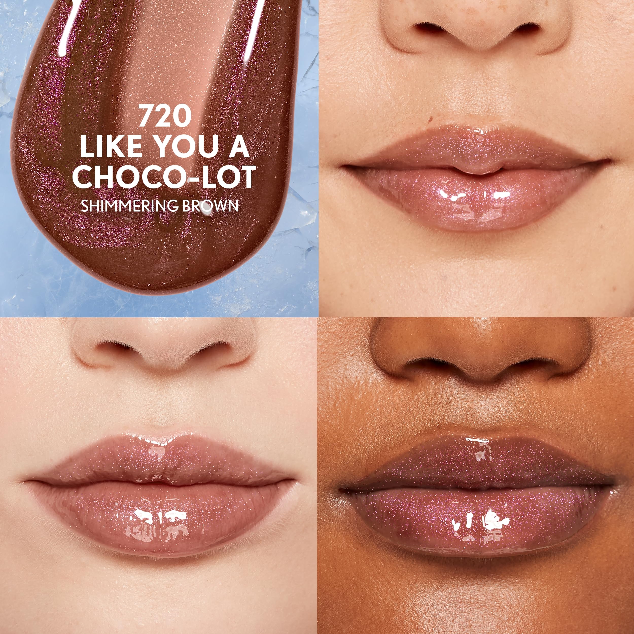 Covergirl swatch of Like You A Choco-Lot for color payoff benefit