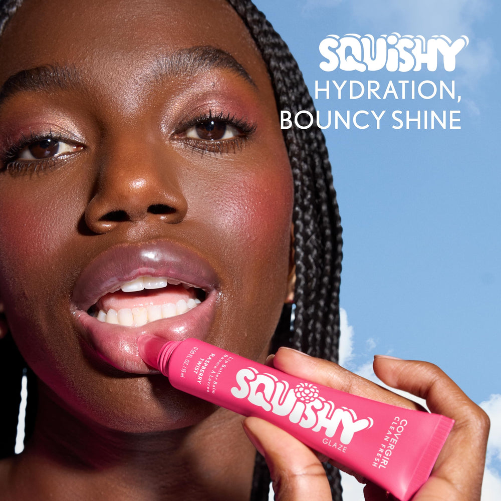 COVERGIRL buttery glaze texture swirl showing glossy hydration