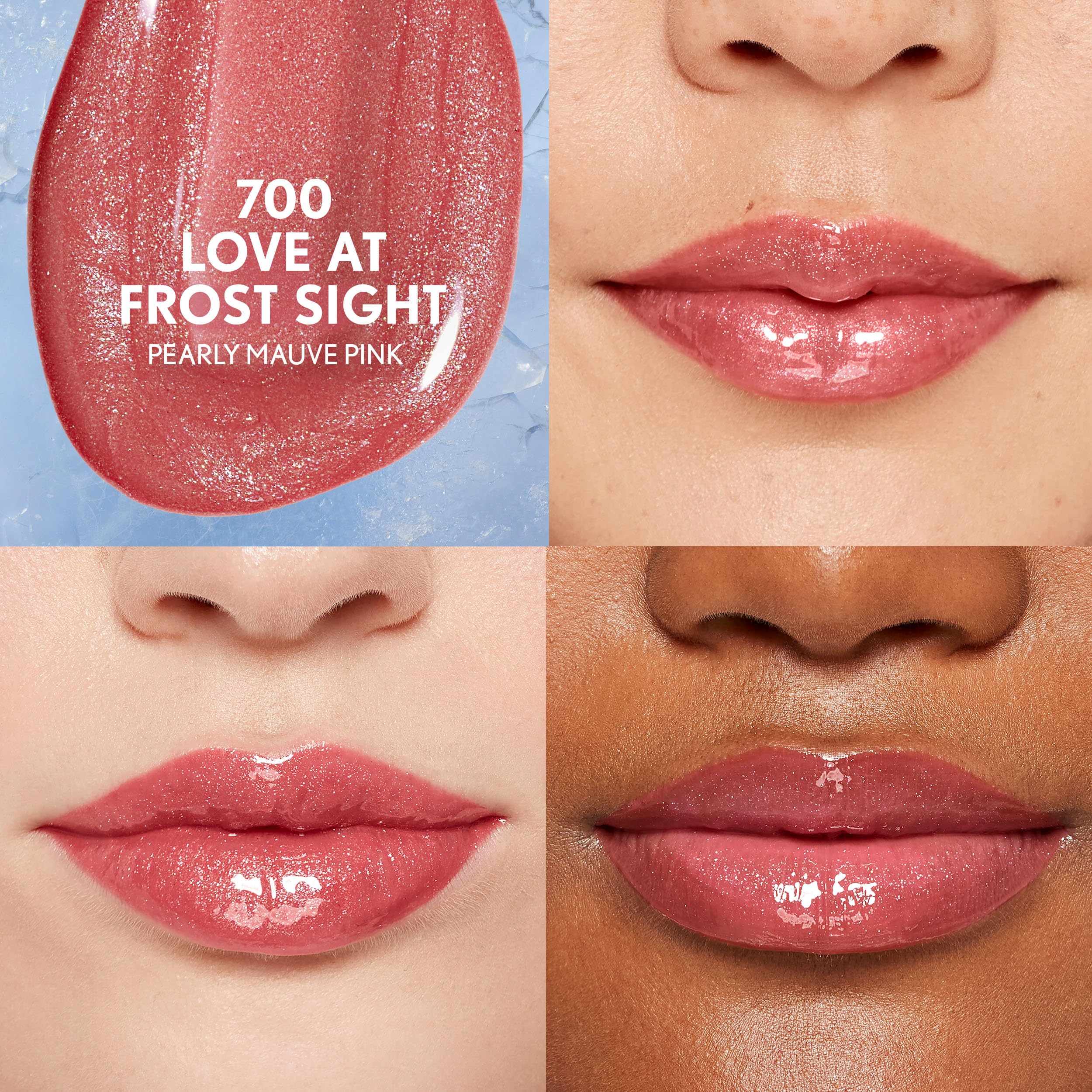 COVERGIRL texture swipe showing non-sticky gloss for smooth coverage