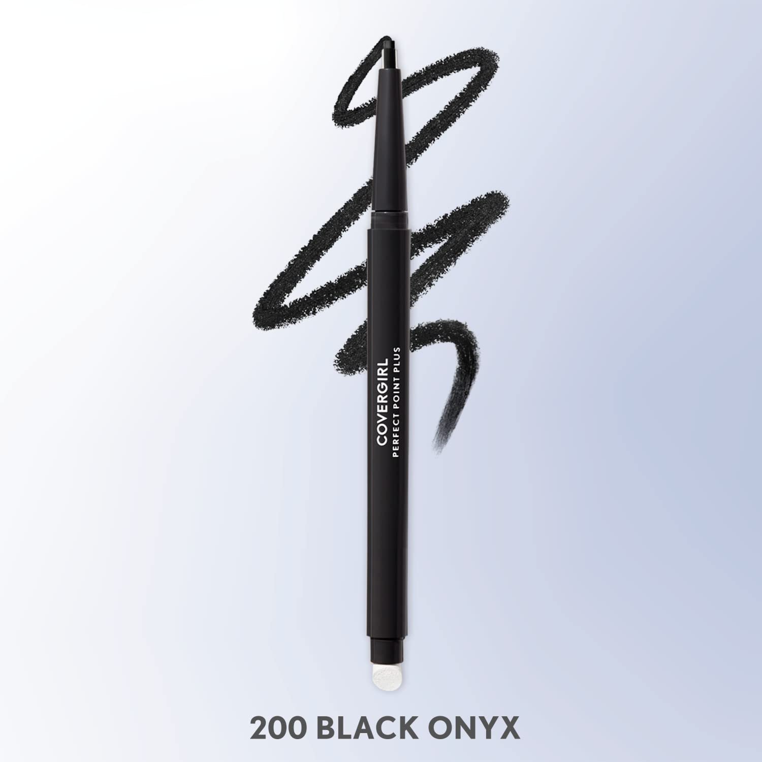 Covergirl mascara texture swatch displays fiber-rich formula
