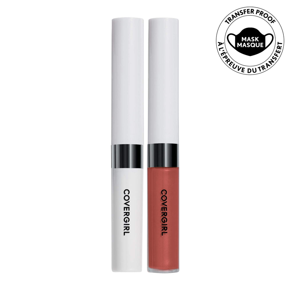 COVERGIRL open color and topcoat showing two-step system benefits