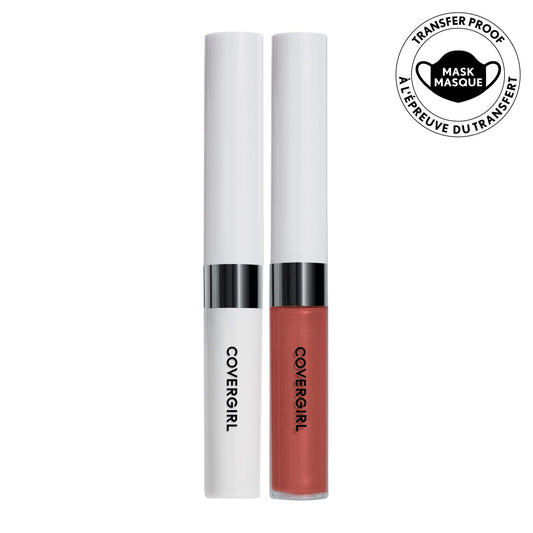 COVERGIRL open color and topcoat showing two-step system benefits