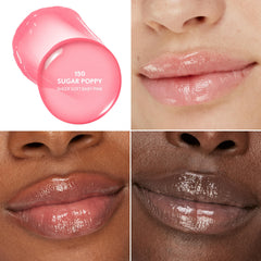 COVERGIRL open stick texture melting slightly to show smooth oil finish and glide