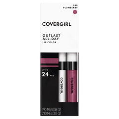 COVERGIRL front packaging showing shade 559 Plum Berry and benefits