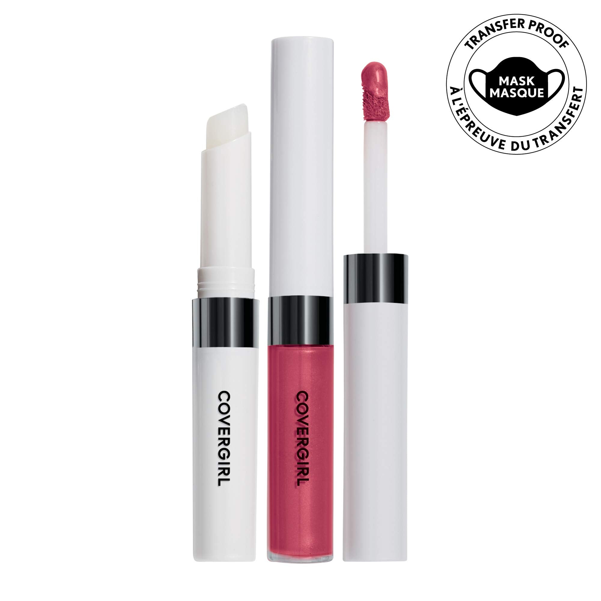COVERGIRL swatch on arm demonstrating Signature Scarlet payoff and vibrancy