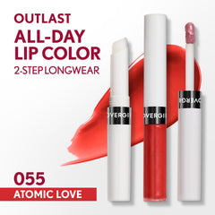 COVERGIRL Outlast applicator close-up illustrating precise tip for neat, accurate lip application