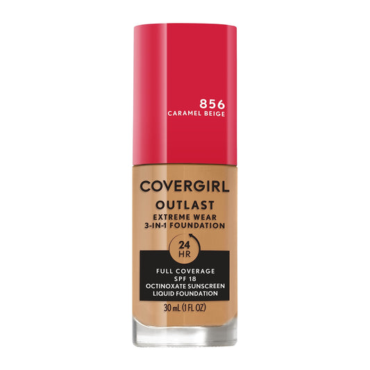 COVERGIRL front bottle view showing label and full-coverage benefit